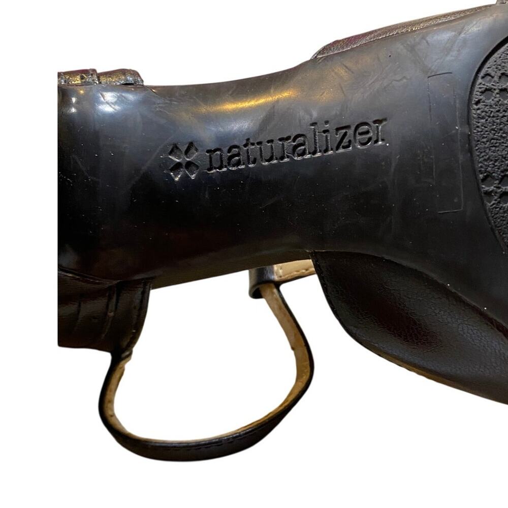 Naturalizer Mary Jane T Strap Heels Womens 9 Black Leather 2.5 Inch - Picture 5 of 8